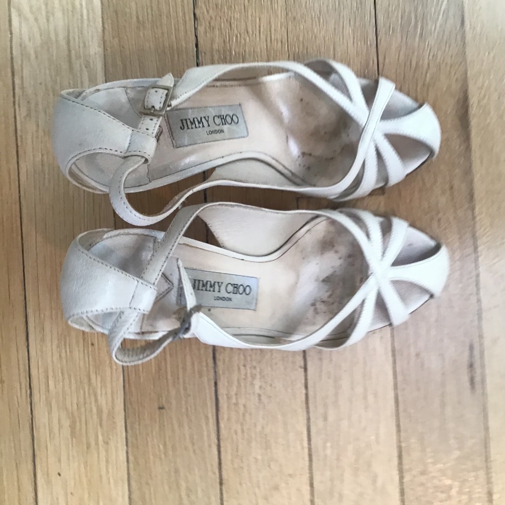 Jimmy Choo 37.5 leather pumps